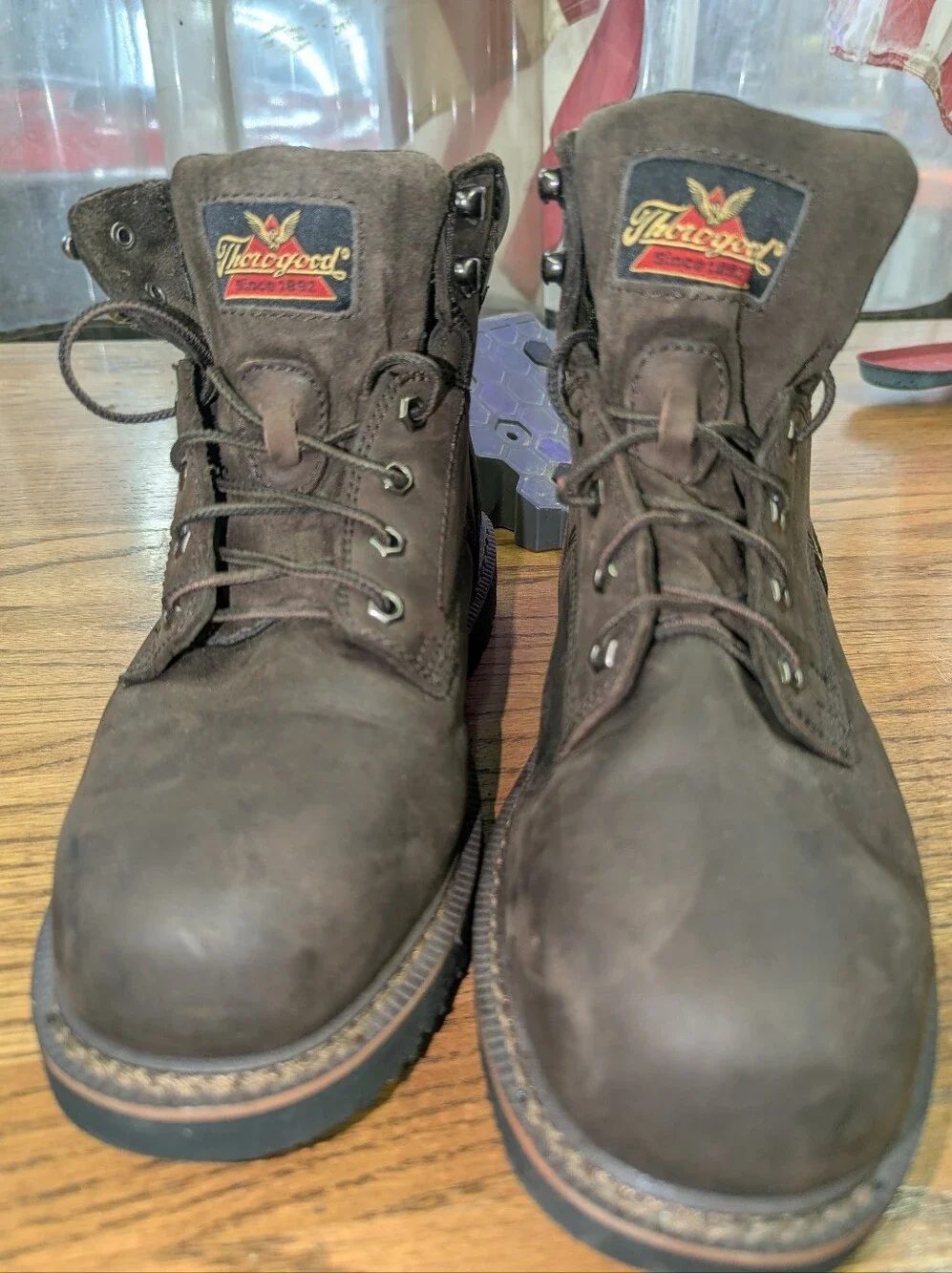 Thorogood Leather Boots Men's 10W Safety toe